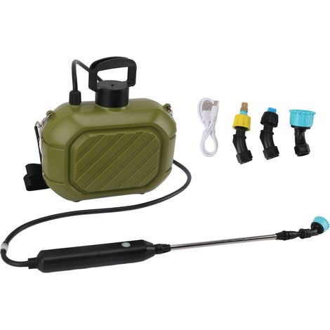 5-Liter-tragbares, wiederaufladbares elektrisches Sprühgerät mit Teleskoplanze und Schultergurt für Garten und Rasen (1/5)