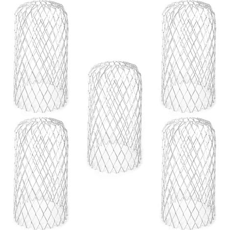 EASYCOMFORT 5PCS Gutter Guards Leaf Mesh Covers Filtre en aluminium pour empêcher les fragments de feuilles obstrués, boue de mousse et autres débris (15 × 8 cm, argent) (1/5)