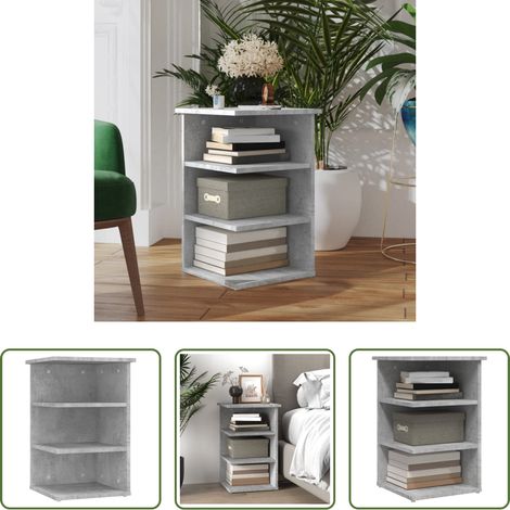 vidaXL Étagères -  Armoire latérale Gris béton 35x35x55 cm Aggloméré (1/5)