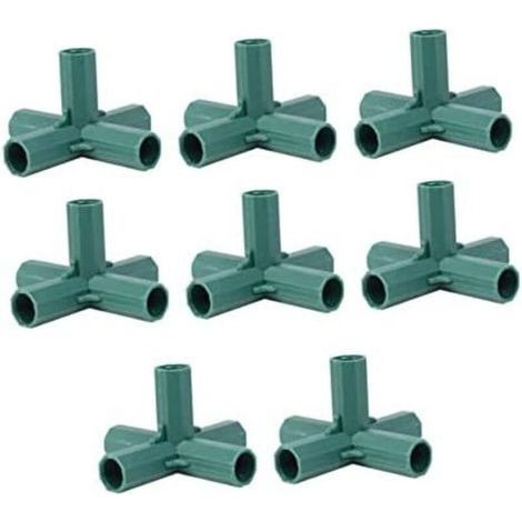 CSPARKV 8 Pièces connecteurs de tubes goutte à goutte pièces de renfort de jardin partie tubulaire tube de renfort de jardin pièces de pédalier meubles Accessoires pilier coude support (1/5)