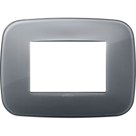VIMAR - 19683.61 Placca Round 3M Reflex grigio fume