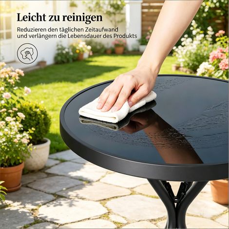 Ensemble détente extérieur 3 pièces pour jardin, balcon et pelouse, petit salon de conversation compact et maniable (1/5)