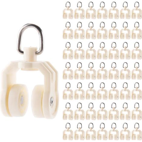 Rail de rideau de plafond flexible et pliable, roulettes en plastique pour rideau de douche (1/5)