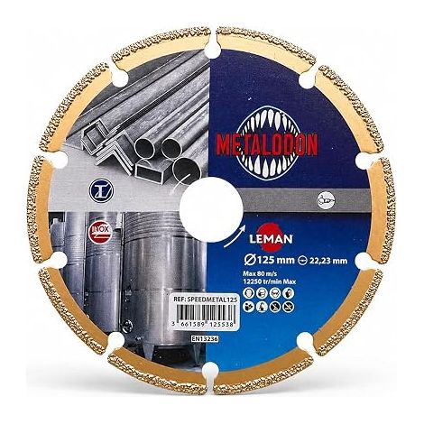 Disque Diamant Spécial Métal 125 mm – Coupe Acier, Inox et Métaux – Alternative Longue Durée aux Disques à Tronçonner Classiques - Pour Usage Intensif (1/5)