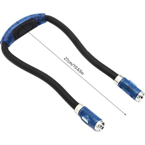 Lampe torche flexible réglable avec 4 LED pour étudier la lecture