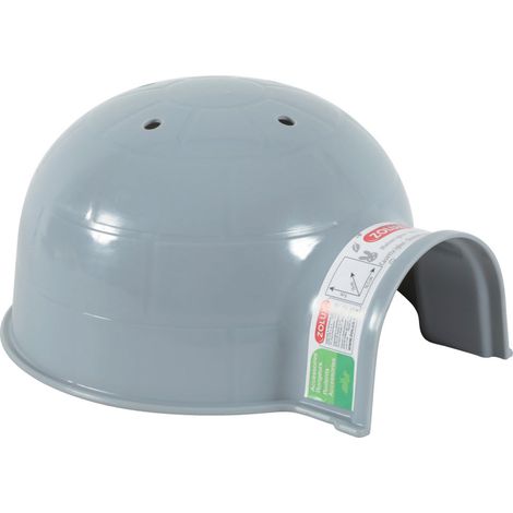 Maison Igloo ø 15 cm x H 10 cm. en plastique gris. pour petit rongeur - zolux (1/5)