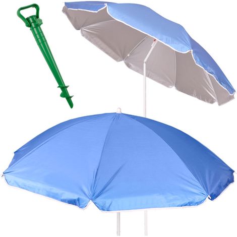 Strandschirm gro uv schutz blau