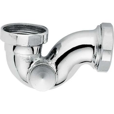 Bidet-Sifon in "V"-Form, verchromt - 0501027