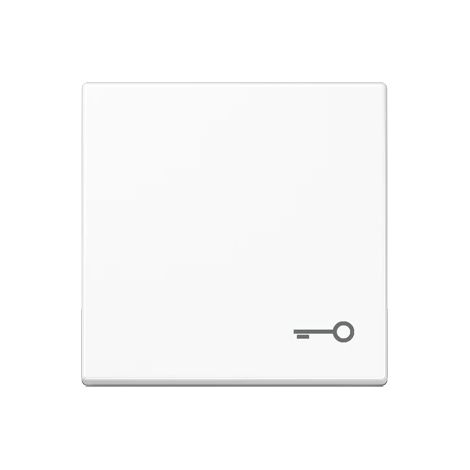 Jung Balancín simple, símbolo puerta, Duroplast, Serie A, blanco alpino A 590 T WW