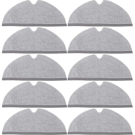 10 Serpillères Accessoires de Rechange pour Xiaomi Roborock S4 /S50 /S51 /S55 /S5 /S5 Max /S6 /S6 Pure /S6 MaxV /Q5 /Q5 Pro /Q5 Pro+ /Q7 /Q7+ /Q7 Max /Q7 Max+ /Q8 Max /Q8 Max+ /E Series (1/5)