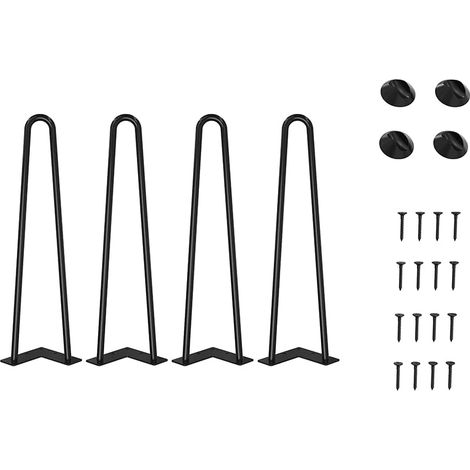 4pcs 40cm DIY Metal Table Legs, Hairpin Legs, Diameter 9mm Furniture Legs for Coffee Table/Dining Table