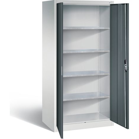C+P Werkzeugschrank Acurado, H1950xB930xT600mm, Front Anthrazitgrau, Korpus Lichtgrau (8922-00)