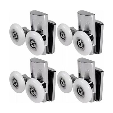 rulli per porta doccia, ruote per porta doccia da 23 mm su o giù, rulli per porta doccia scorrevoli per porta in vetro del box doccia del bagno (1/4)