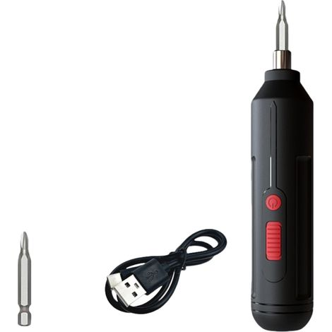 Ensemble de tournevis électrique sans fil rechargeable avec embout magnétique et batterie pour la réparation électronique de précision