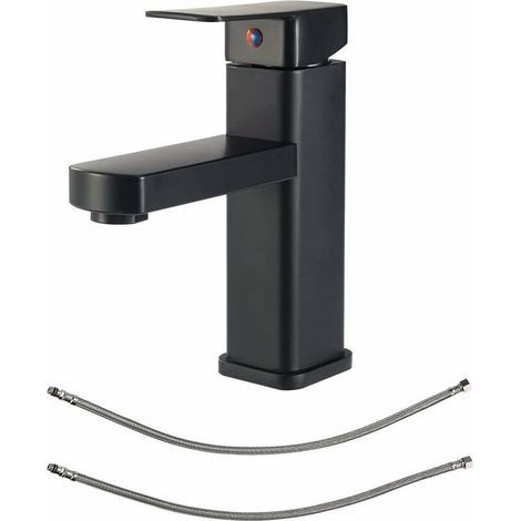 Mitigeur de Lavabo Noir Mat, Robinets de Lavabo de Salle de Bain à Levier Unique, Robinets de Lavabo, Robinets de Lavabo, Robinets Pour Lavabo, Mitigeur de Lavabo, Robinet de Lavabo (1/5)