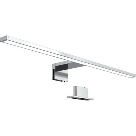 LED-Wandleuchte für Spiegel, Möbel oder Badezimmer, neutralweißes Licht 4200 K, 11 W, 780 lm, Schutzart IP44, Breite 600 mm, Chrom (1/5)