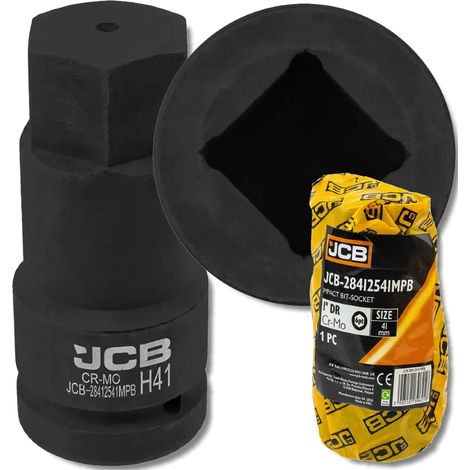JCB Impact Bit Steckschlüssel 1" 41 mm 6-Kant Cr-Mo Steckschlüssel