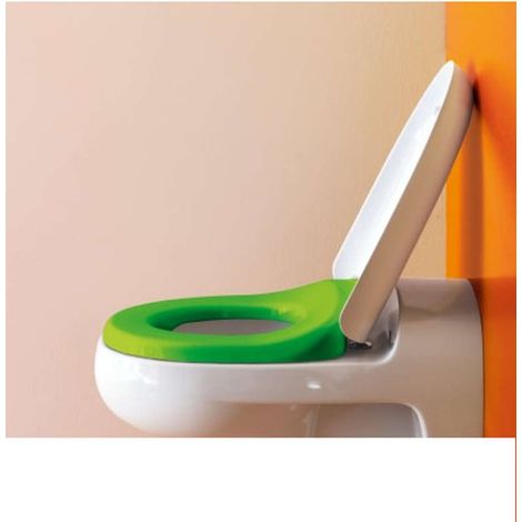Asiento de inodoro LAUFEN Florakids, con tapa, sin cierre suave, (1/4)