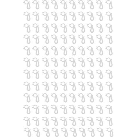 120 wiederverwendbare, wasserdichte Lichterketten-Kabelbinder für den Außenbereich, weiße Weihnachtsdekoration (1/5)