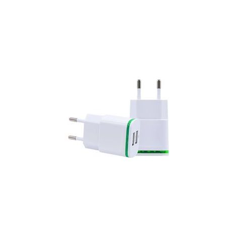 Chargeur Prise USB Secteur, 2-Pack 2.1A 5V 2 Ports Adaptateur Alimentation Universel LED Replacement for iPhone 11 XR X XS Max 8 7 6 6S Plus 5S, Samsung Galaxy/Note, Pad, Xiaomi Telephone (1/3)