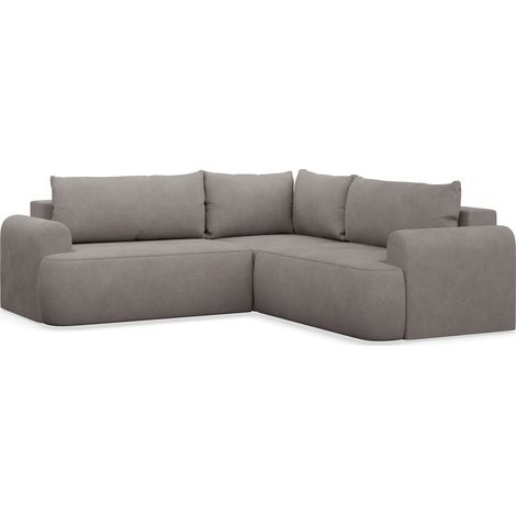 Ovo - L-Form Eckschlafsofa mit Bettkasten, grüner Cord universell (1/5)