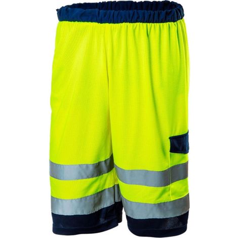 NEO kurze Warnschutzhose 100% Polyester gelb M (1/2)