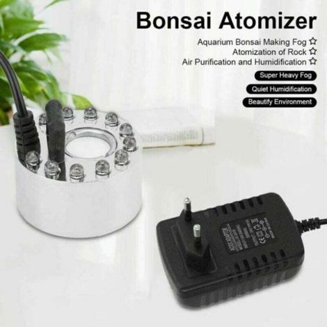 Brumisateur d'intérieur à LED - - 12 LED - Effet de brume - Capteur de niveau d'eau - 24 V - ≥ 400 ml/h (1/4)
