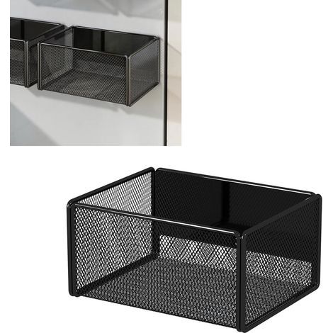 CCYKXA Spice Rack, Magnetic Shelf, Space-Saving, No Drilling Required, Fridge Organizer, Wall-Mounted Kitchen Shelf, Spice Holder, Refrigerator Spice Rack, 15.7x12x7.7cm
