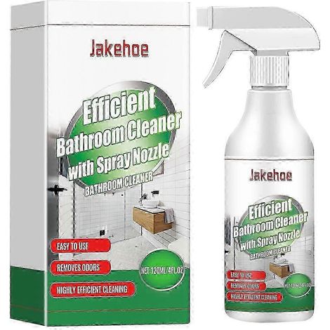 Nettoyant pour salle de bain, 1 flacon. Spray détartrant puissant pour toilettes et murs, élimine les taches d'eau et les résidus de savon, 120 ml. (1/4)