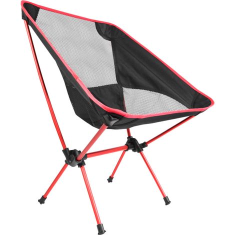 Aga Ultraleichter Campingstuhl DS714 Rot faltbar – Kompakt, stabil & atmungsaktiv, für Outdoor, Festival, Wandern & Angeln, Traglast bis 100 kg (1/5)