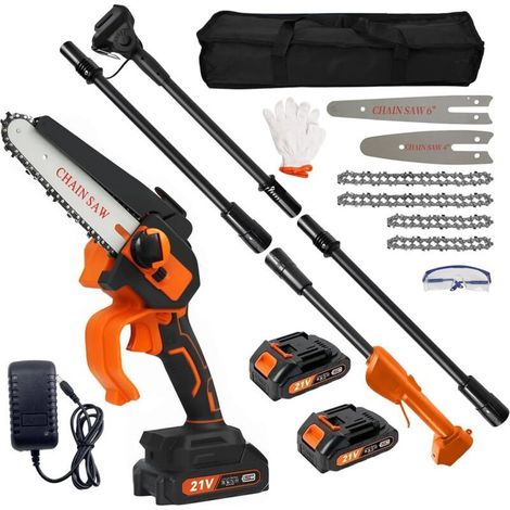 scie-a-pole-sans-fil-2-en-1-scie-a-branches-haute-tronconneuse-manuelle-avec-chaines-de-4-et-6-pouces-2-batteries-rechargeables-de-21-v-portee-de-23-m-eu-226538934 (1/4)