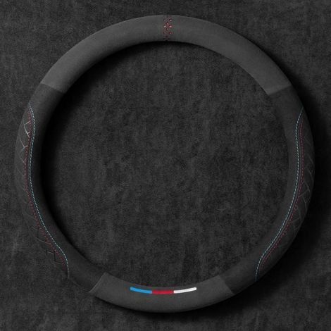 Leather Car Steering Wheel Cover Protector for VW Golf 5 6 7 8 GTE GTI GTD, Anti-Slip Steering Wheel Cover, Car Steering Wheel Protector (1/5)