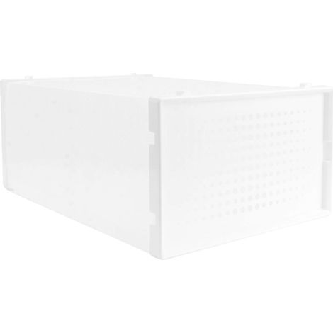Boîte à chaussures transparente, boîte de rangement compatible, 1 pièce, étui épais (1/5)