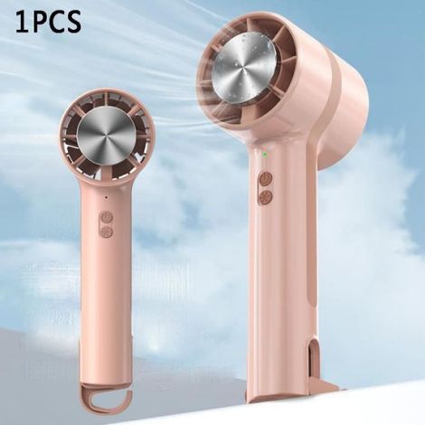 1 Ventilateur, 3 Vitesses, Batterie 2000mAh, Rechargeable USB, Design Turbine, Bureau Maison Voyage (1/4)