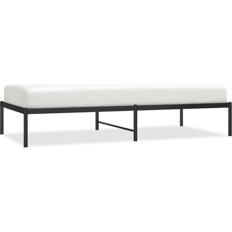 Maison Exclusive - Estructura de cama sin colchón metal negro 90x