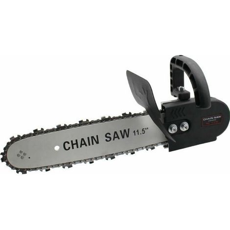 La scie pour couper le bois Scie de charpentier Outil électrique domestique Meuleuse d'angle Scie à chaîne électrique modifiée (tronçonneuse à conversion automatique à l'huile 1 chaîne) (1/5)