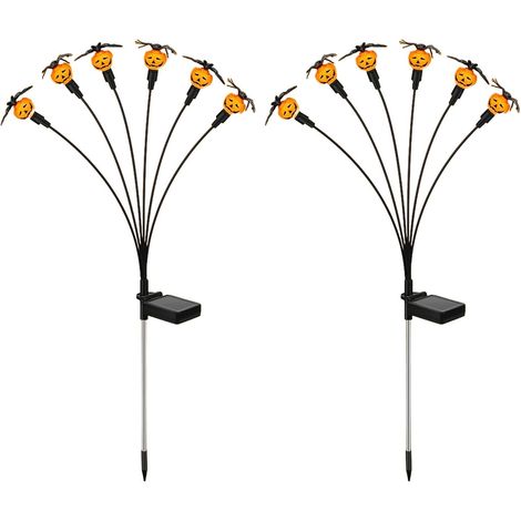 Décoration d'extérieur pour Halloween - Lampe solaire étanche pour allée, cour, jardin, extérieur (1/5)
