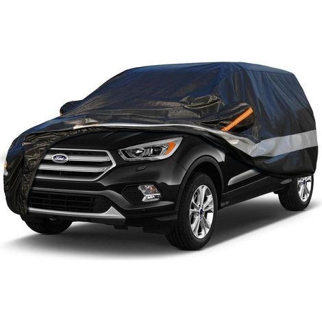 10-Schicht Autoabdeckung Wasserdicht Atmungsaktiv für Ford Kuga (2008-2023) Schwarz (1/5)