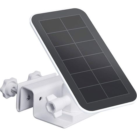 Support de gouttière Compatible avec Le Panneau Solaire pour Panneau Solaire, Argus Pro, Argus 2, Pro 3, Pro 2, GO et Light., Blanc (1/5)