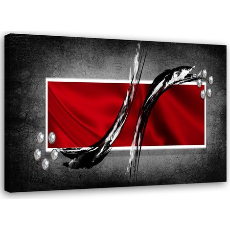 Quadro su tela, Astrazione rossa - 60x40 (1/5)