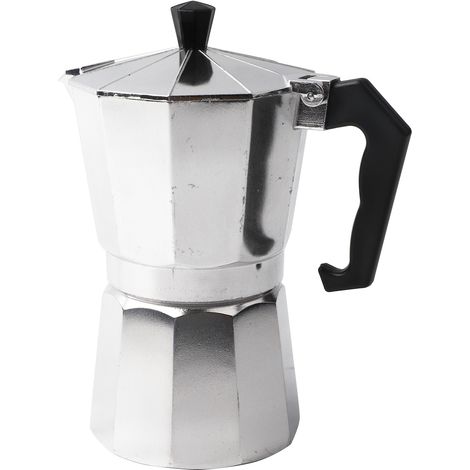 6 tasses Moka pot octogonal en aluminium, cafetière espresso maison pour café turc et italien