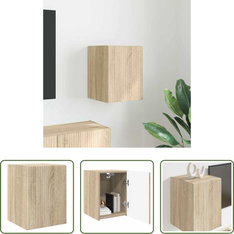 vidaXL Wohnzimmer - TV-Wandschrank Sonoma 30 x 31 x 40 cm Holzwerkstoff (1/5)