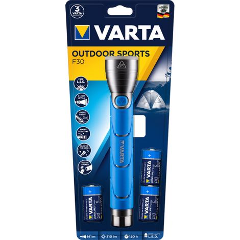 Varta Outdoor Sports F30 linterna azul aluminio 25 cm (1/3)