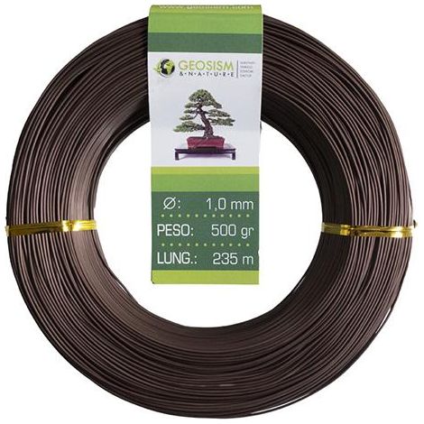 Filo di alluminio ramato (alluminio-ramato) Geotools 1,0 mm per bonsai, 500 gr, 235 m