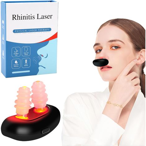 respirelief appareil de thérapie nasale à lumière rou,Red Light Cinema Firutech Red Light Nose Lampe à lumière rouge Visage Allergie Spray nasal Sinusite Nez Infrarouge Lampe à lumière (1/5)
