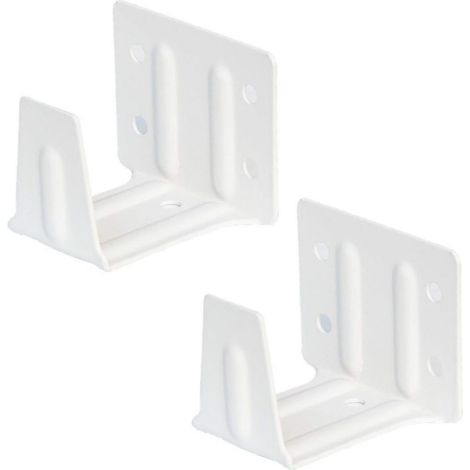 2er-Pack Metall-Montagehalterungen für Jalousien, weiße Metall-Mittelhalterungen für den Einzelhandel, Zubehör für Gardinenhalterungen (1/5)