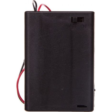 Cesta para 3 pilas AA con cable e interruptor 12445