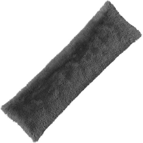 Kissenbezug HEERLEN Hellgrau 40 x 145 cm PV Fleece vidaXL (1/5)
