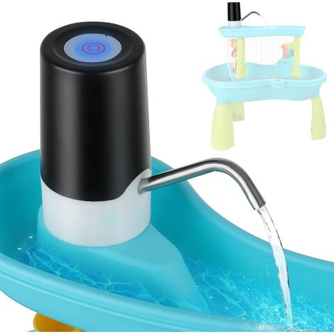 Pompe pour Table d'Eau - Petite Pompe Sans Fil Pour Table D'Eau - Accessoires de Jeux À Batterie Rechargeable Pour Jardin Arrière-Cour Anniversaire Été Extérieur (1/5)