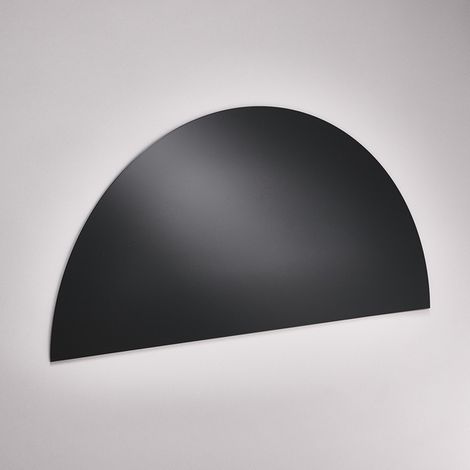 Crédence 1/2 lune noir laqué 45 x 90 cm (1/2)